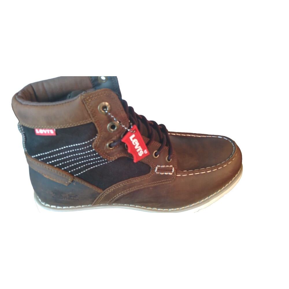 Levi’s Men’s Dawson 2.0 Leather Brown‎ Suede Size 9M US Shoes Boots New with Box